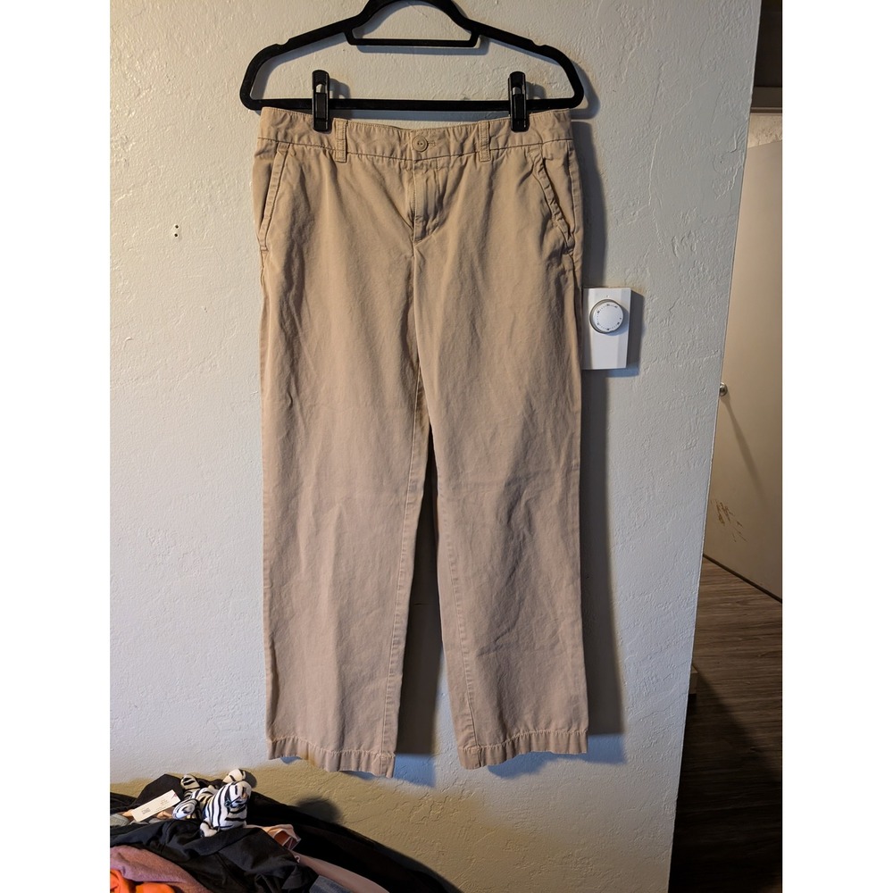 Womens Khaki Chino Pant wide leg size 6
